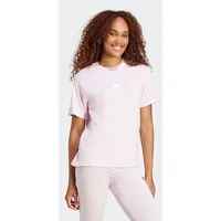 adidas Essentials 3-Streifen Cotton Kurzarm-T-Shirt Clear Pink / White M