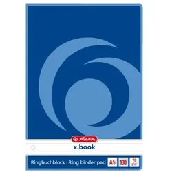 Herlitz Ringbuchblock A5 100 Blatt liniert 6er Lochung