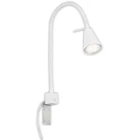 Briloner LED Bettleuchte Tuso Schwenkbar Warmweißes Licht 40,3 x 21,7 cm Weiß