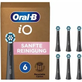 Oral-B iO Sanfte Reinigung Aufsteckbürste schwarz 6 St.