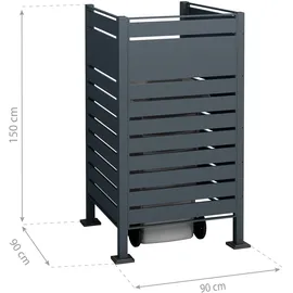 Westmann Planum 240 l 80 x 80 x 150 cm anthrazit