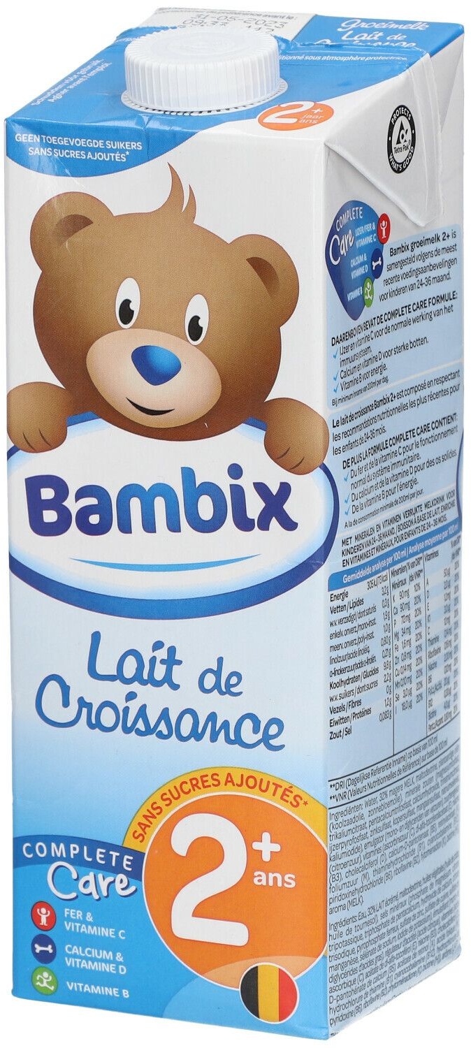 Bambix Lait de Croissance Nature +2 ans 1 l lait