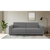 dorel home 3-Sitzer DOREL HOME "Allie II Schlafsofa 225 cm", grau, B:225cm H:82cm T:91cm, 100% Polyester, Sofas, Bett-Funktion (108/190cm), Rückenlehne 2-teilig, mit Steppung