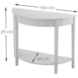 CaliCosy Bologna Konsolentisch 100 x 40 x 76 cm Roségold