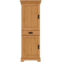 OTTO home Vorratsschrank OTTO HOME "Rügen", beige (natur), B:54cm H:153,5cm T:60cm, Massivholz, Schränke, Vorratsschrank, Breite 47 cm, Kiefer massiv, 2 Türen, 1 Schubkasten