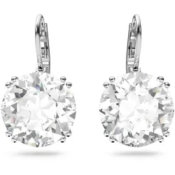 Paar Ohrhänger SWAROVSKI "Millenia Ohrringe, Kristall im Rundschliff, 5628351, 5636567", silber (metallfarben, kristallweiß, kristallweiß), Ohrringe, Damen, Metall, mit Swarovski Kristall