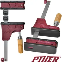 PIHER Schraubzwinge Stahl 15 cm