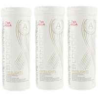 Wella Blondor Freelights 3 x 400 g weißes Blondierpulver Set