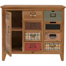 Mendler Apothekerkommode 80 x 91 x 40 cm Braun