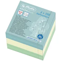 Herlitz 50033430, Rechteck Blau, Grün, Gelb 600 Blätter