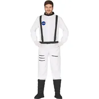 FIESTAS GUIRCA | Astronaut Kostüm für Erwachsene (48-50/M) - Raumanzug - Astronauten und Pilot Kostüme für Halloween, Karneval und Kostümpartys - Ideal für Erwachsene - Weiß und Schwarz