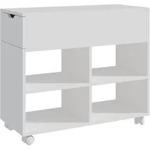 Relaxdays Aktenschrank 61 x 70 x 30 cm weiß