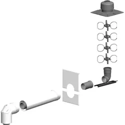 comfort (ATEC) Basis-Set Schacht, Kunst- stoff DN 80/125,inkl. Verbindungsleitung