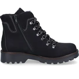 Rieker Damen Schnürboot schwarz - Schwarz