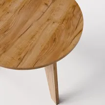 OEM ROSE Runder Tisch Ø90 cm für Küche, Wohnzimmer, Esszimmer Eiche