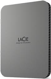 LaCie Mobile Drive STLR5000400 - Apple Exclusive - Festplatte - 5 TB - extern (tragbar) - USB 3.2 Gen 1 (USB-C Steckverbinder) - Space-grau - mit 3 Jahre Seagate Rescue Datenwiederherstellung