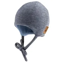 Sterntaler Beanie Streifen marine, 33 cm
