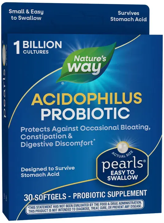 Nature's Way Probiotic Pearls(R) Acidophilus (30 Weichkapseln)