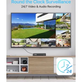 ZOSI 5MP PoE IP Outdoor Kamera Schwarz