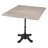 deluke Bistrotisch 80 x 66 x 80 cm Hellbraun/Bronze