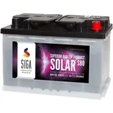 SIGA Solarbatterie 80AH 12V Wohnmobil Solar Batterie Versorgungsbatterie 70Ah