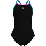 Arena Light Drop Solid Badeanzug Schwarz/Pink 140