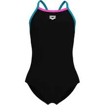 Arena Light Drop Solid Badeanzug Schwarz/Pink 140