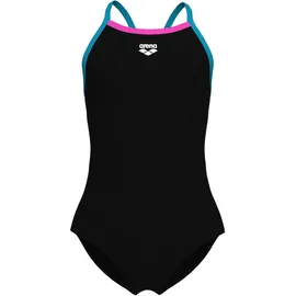 Arena Light Drop Solid Badeanzug Schwarz/Pink 140