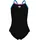 Arena Light Drop Solid Badeanzug Schwarz/Pink 140