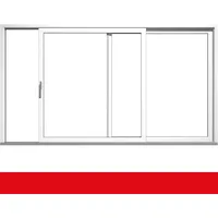 Hebe- Schiebetür Kunststoff Weiß FX beidseitig
