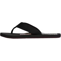 Tommy Hilfiger Herren Flip Flops Corporate Beach Sandal Breiter Zehenriemen, Schwarz (Black), 40