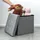 Intirilife Sitzhocker Faltbar Stoff 38 x 38 x 38 cm Fels Grau