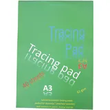 SCS A3 62 GSM Transparentpapier Pad (Pack von 40 Blatt)