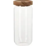 Excellent Houseware Küchenbehälter mit Deckel 1000 ml - Braun