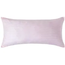 Homescapes Kissenbezug Gestreift 40 x 80 cm Rosa