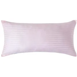Homescapes Kissenbezug Gestreift 40 x 80 cm Rosa