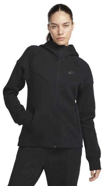 Nike Sportswear Tech Fleece Windrunner W - Kapuzenpullover - Damen - Black - L