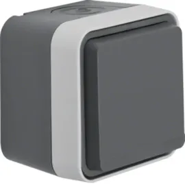 Berker Klappdeckelsteckdose Aufputz W.1 Grau 1 St.