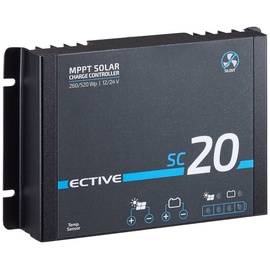 Ective SC 20 SILENT Lüfterloser MPPT Solar-Laderegler für 12/24V Versorgungsbatterien 240Wp/480Wp 50V 20A