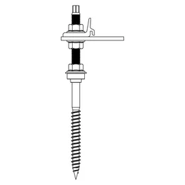 K2 Systems Stockschrauben montiert M12x250 2003276