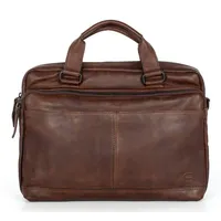 Spikes & Sparrow Leder Businesstasche Schultertasche mit Laptopfach Steven