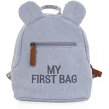 Childhome CHILDHOME, Kinderrucksack Baby, Schule, Kindergarten, Krippe, Zwei Fächer, Lunchbag/Flaschen geeignet, Abnehmbare Sicherheitsschnalle, Wasserabweisend, My First Bag, Jersey