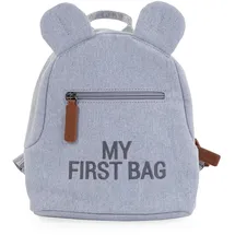 Childhome CHILDHOME, Kinderrucksack Baby, Schule, Kindergarten, Krippe, Zwei Fächer, Lunchbag/Flaschen geeignet, Abnehmbare Sicherheitsschnalle, Wasserabweisend, My First Bag, Jersey