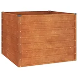 vidaXL Hochbeet Rostig 100 x 100 x 77 cm Cortenstahl