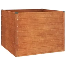 vidaXL Hochbeet Rostig 100 x 100 x 77 cm Cortenstahl