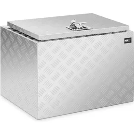 MSW Alubox Riffelblech Alukiste Truckbox Werkzeugbox Transportkiste 45x60x45 cm 120L