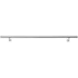 ECD Germany Edelstahl Handlauf 150 cm Rund Ø42 mm Silber