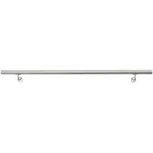 ECD Germany Edelstahl Handlauf 150 cm Rund Ø42 mm Silber