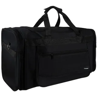 Sporttasche Reisetasche 70x 29x32 cm 70 L Verstellbarer/ Abnehmbarer Schultergurt Wasserabweisend für Damen und Herren Schwarz 24256 - Schwarz