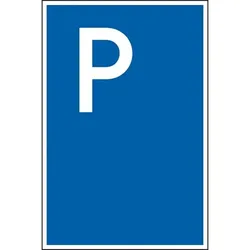 Schild I Parkplatzschild, Nr.315 ohne Zusatztext, spitze Ecken, Aluminium, 400x600mm